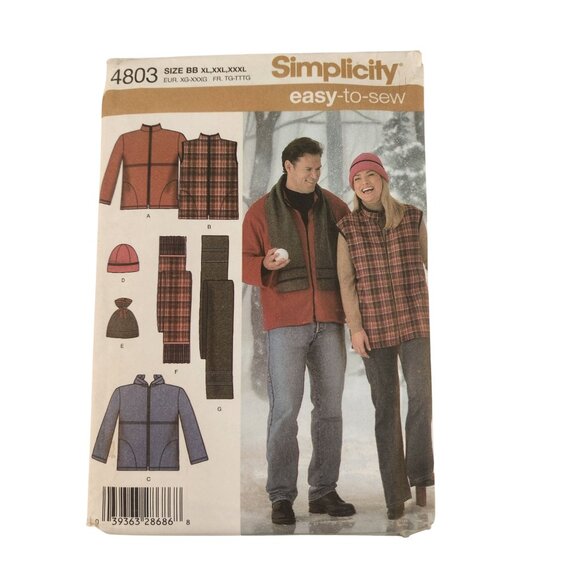 Simplicity 4803 & 5362 Easy-To-Sew Adult & Child Patterns XS-XXXL Craft Set - Picture 4 of 12